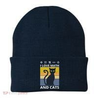 I Love Math And Cats Beanie thumb 0
