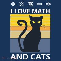 I Love Math And Cats Mousepad thumb 1