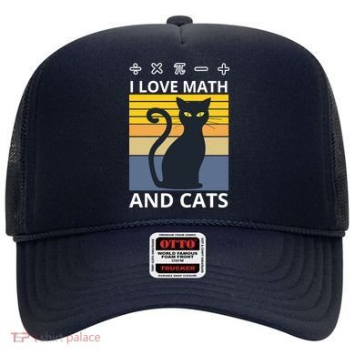 I Love Math And Cats Hat