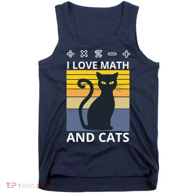 I Love Math And Cats Tank Top