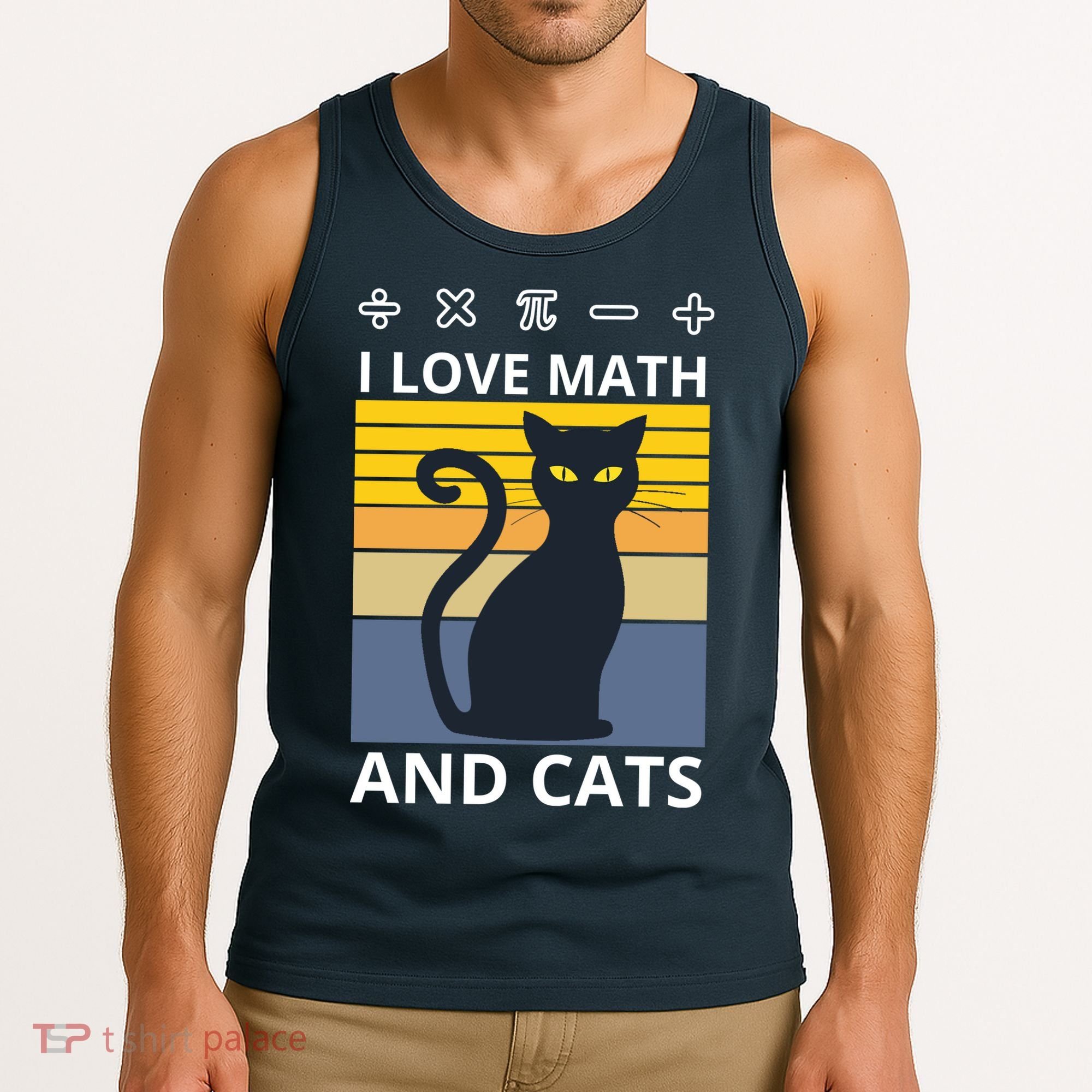 I Love Math And Cats Tank Top
