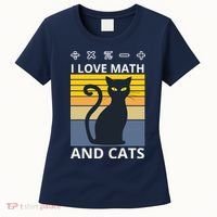 I Love Math And Cats Women's T-Shirt thumb 0