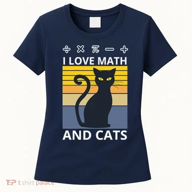 I Love Math And Cats Women's T-Shirt