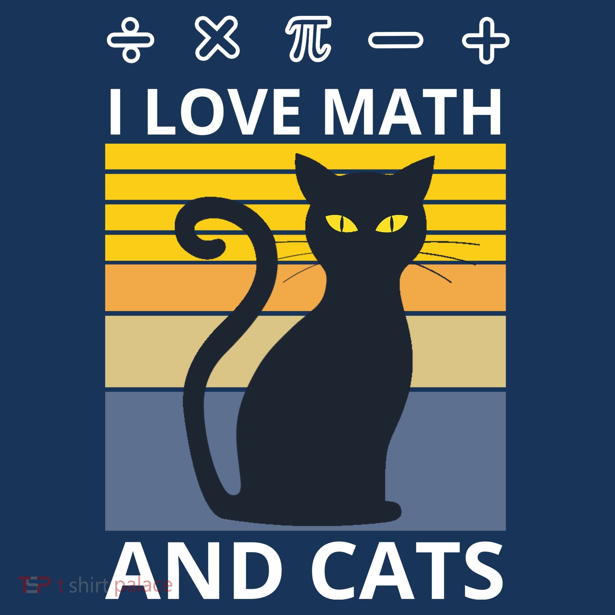 I Love Math And Cats Women's T-Shirt