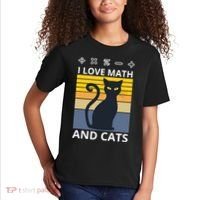 I Love Math And Cats Kids T-Shirt thumb 2