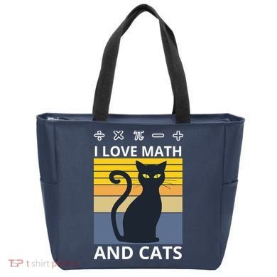 I Love Math And Cats Tote Bag