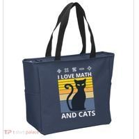 I Love Math And Cats Tote Bag thumb 2
