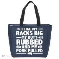 I Like My Racks Big My Butt Rubbed & Pork Pulled BBQ Tote Bag thumb 0