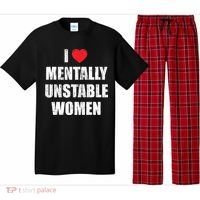 I Love Mentally Unstable Women Pajama Set thumb 0
