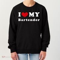 I Love My Bartender I Heart My Bartender Meaningful Gift Women's Sweatshirt thumb 0