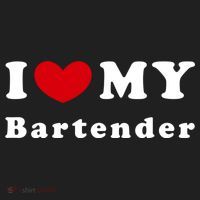 I Love My Bartender I Heart My Bartender Meaningful Gift Golf Towel thumb 3