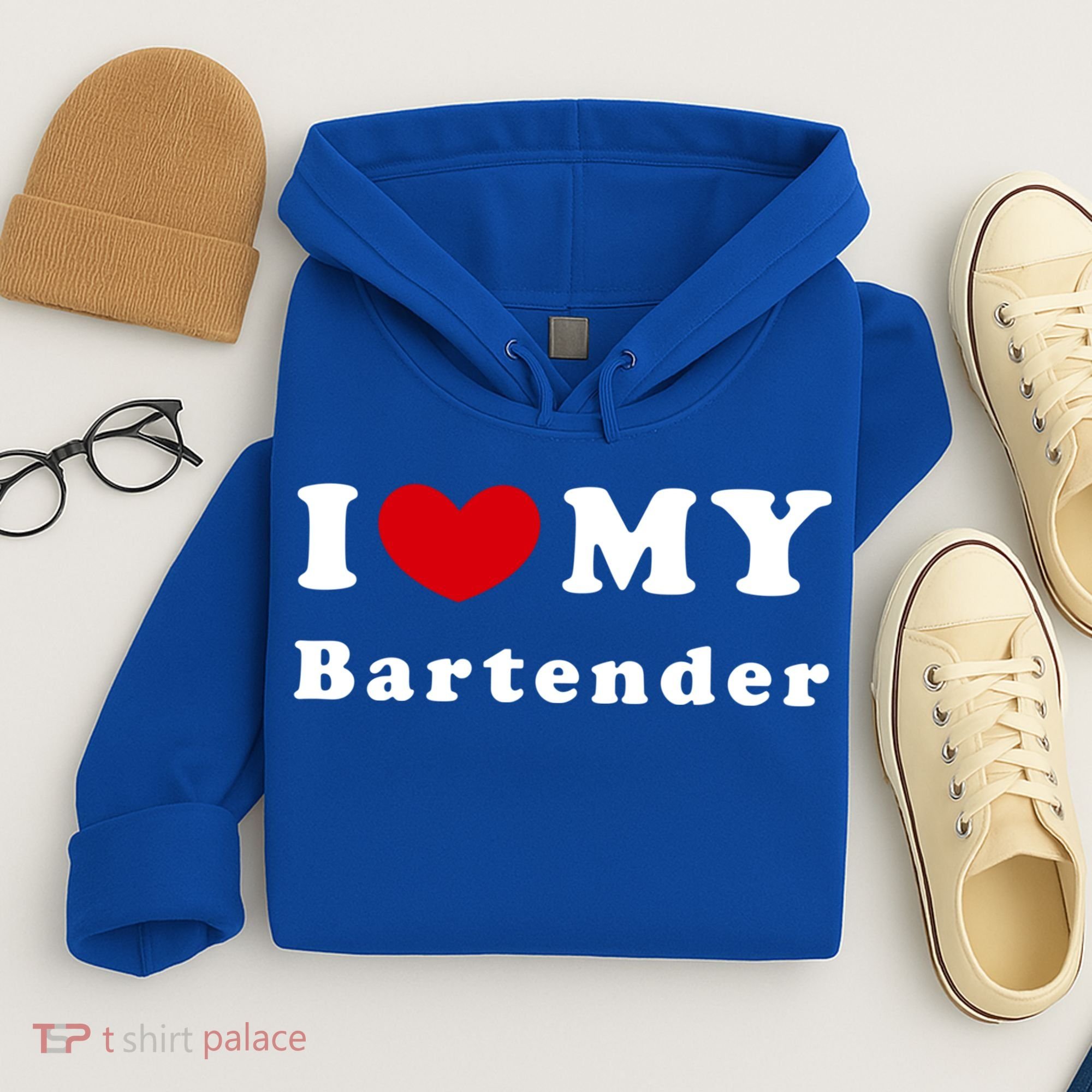 I Love My Bartender I Heart My Bartender Meaningful Gift Hoodie