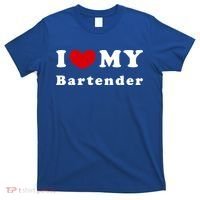 I Love My Bartender I Heart My Bartender Meaningful Gift T-Shirt thumb 0