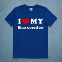 I Love My Bartender I Heart My Bartender Meaningful Gift T-Shirt thumb 5