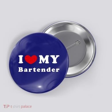 I Love My Bartender I Heart My Bartender Meaningful Gift Button