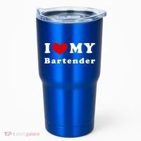 I Love My Bartender I Heart My Bartender Meaningful Gift Tumbler thumb 0