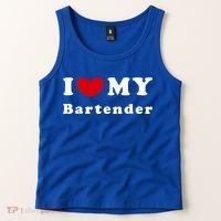 I Love My Bartender I Heart My Bartender Meaningful Gift Tank Top thumb 2