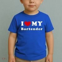 I Love My Bartender I Heart My Bartender Meaningful Gift Toddler T-Shirt thumb 2