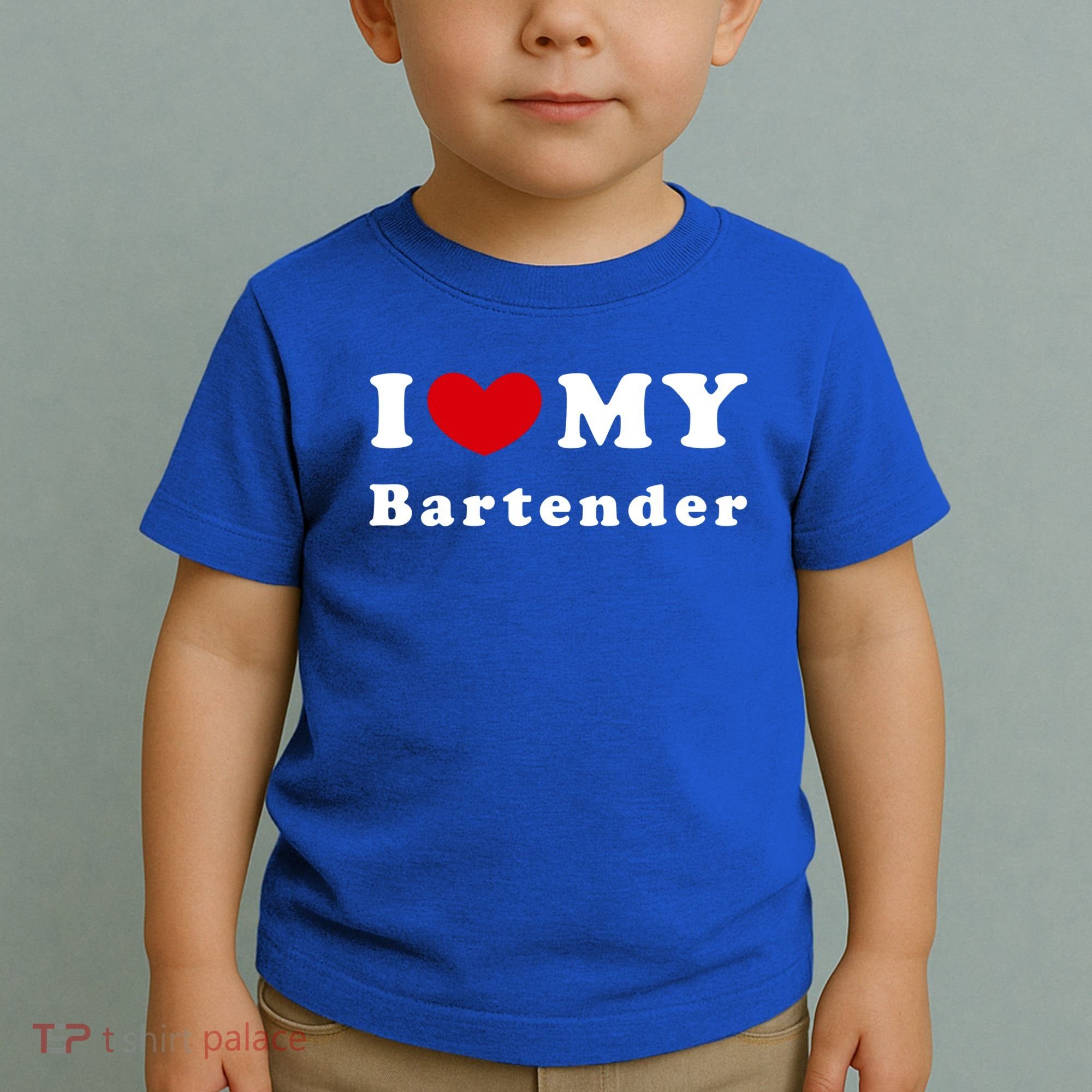 I Love My Bartender I Heart My Bartender Meaningful Gift Toddler T-Shirt