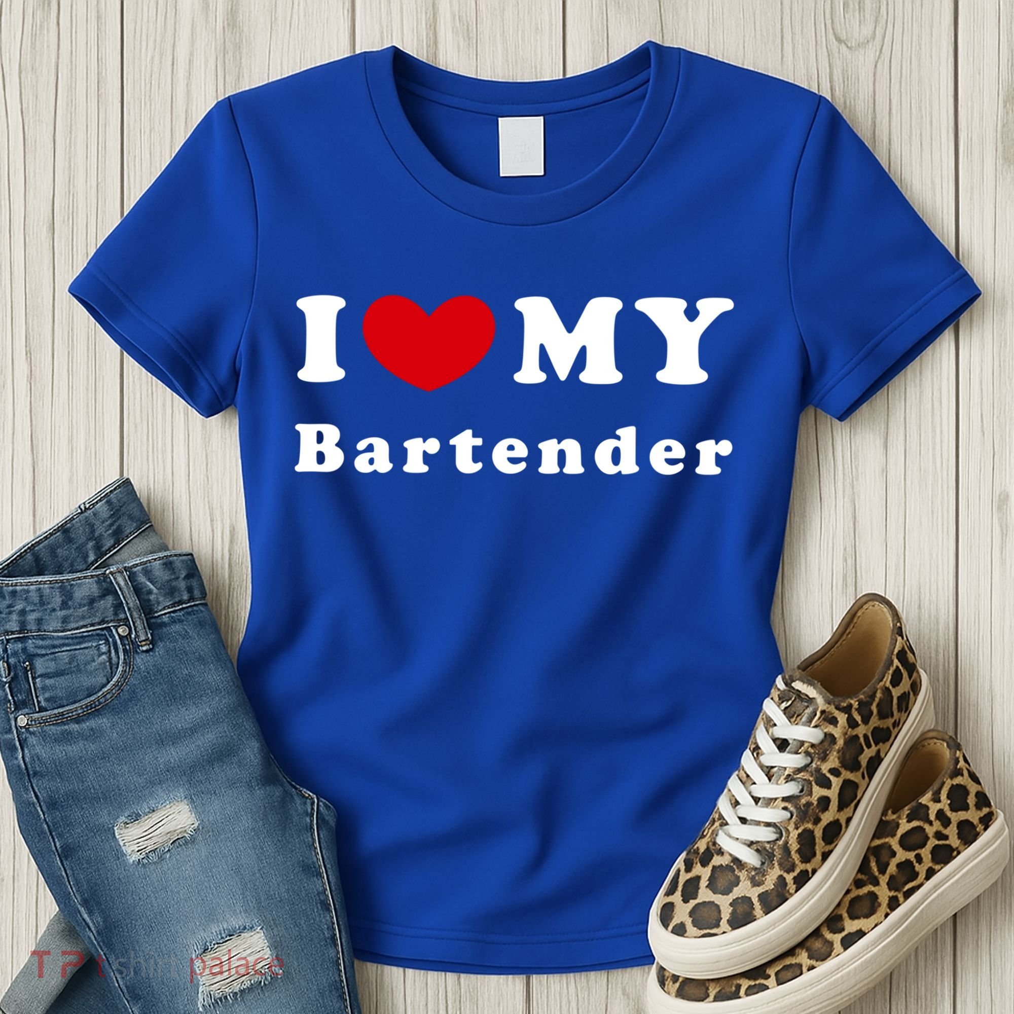 I Love My Bartender I Heart My Bartender Meaningful Gift Women's T-Shirt