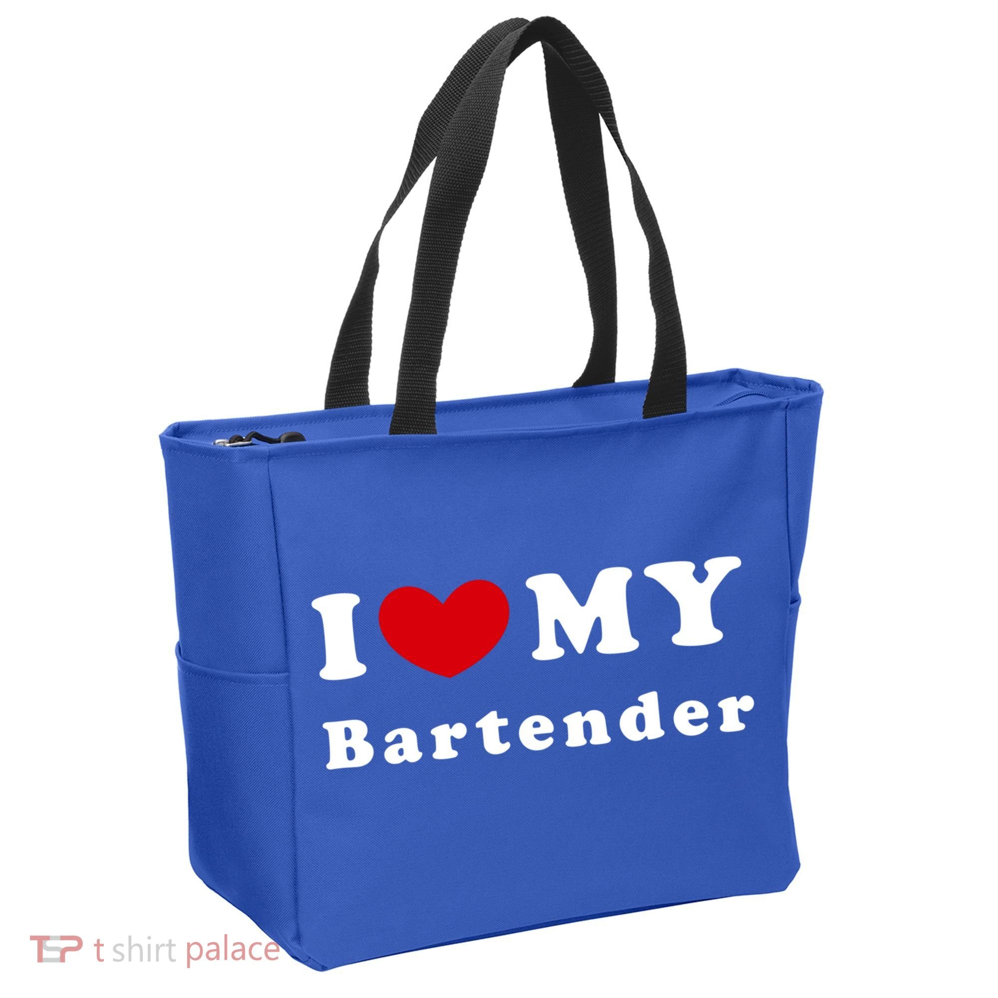 I Love My Bartender I Heart My Bartender Meaningful Gift Tote Bag