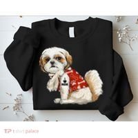 I Love Mom Tattoo Shih Tzu Mom Funny Mother's Day Gift Sweatshirt thumb 2