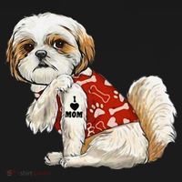 I Love Mom Tattoo Shih Tzu Mom Funny Mother's Day Gift Sweatshirt thumb 3