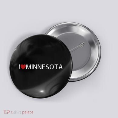 I Love Minnesota Button