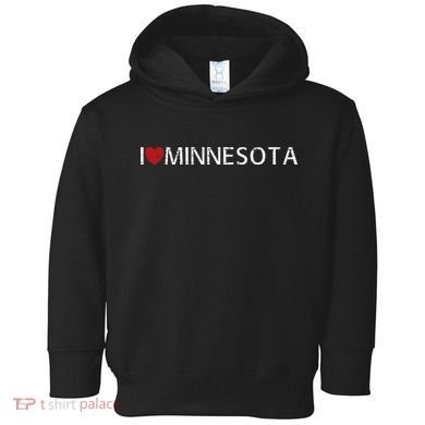 I Love Minnesota Toddler Hoodie