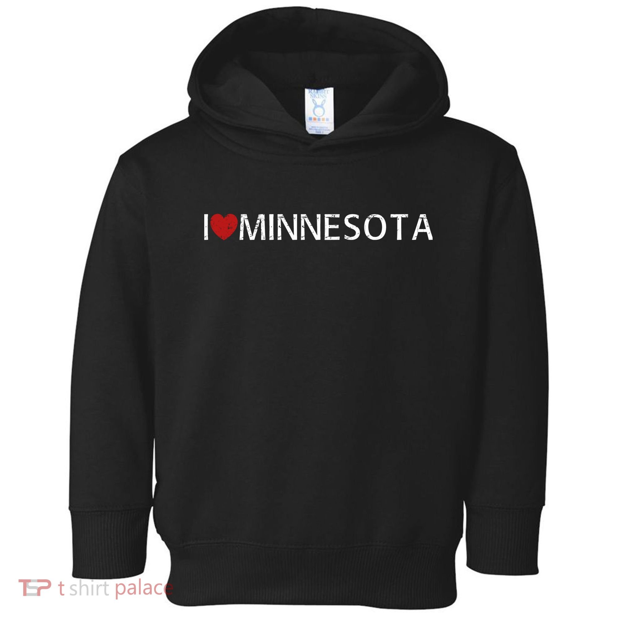 I Love Minnesota Toddler Hoodie