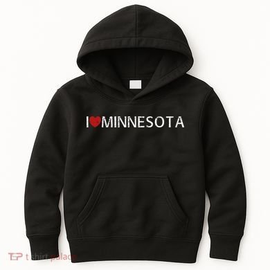 I Love Minnesota Kids Hoodie