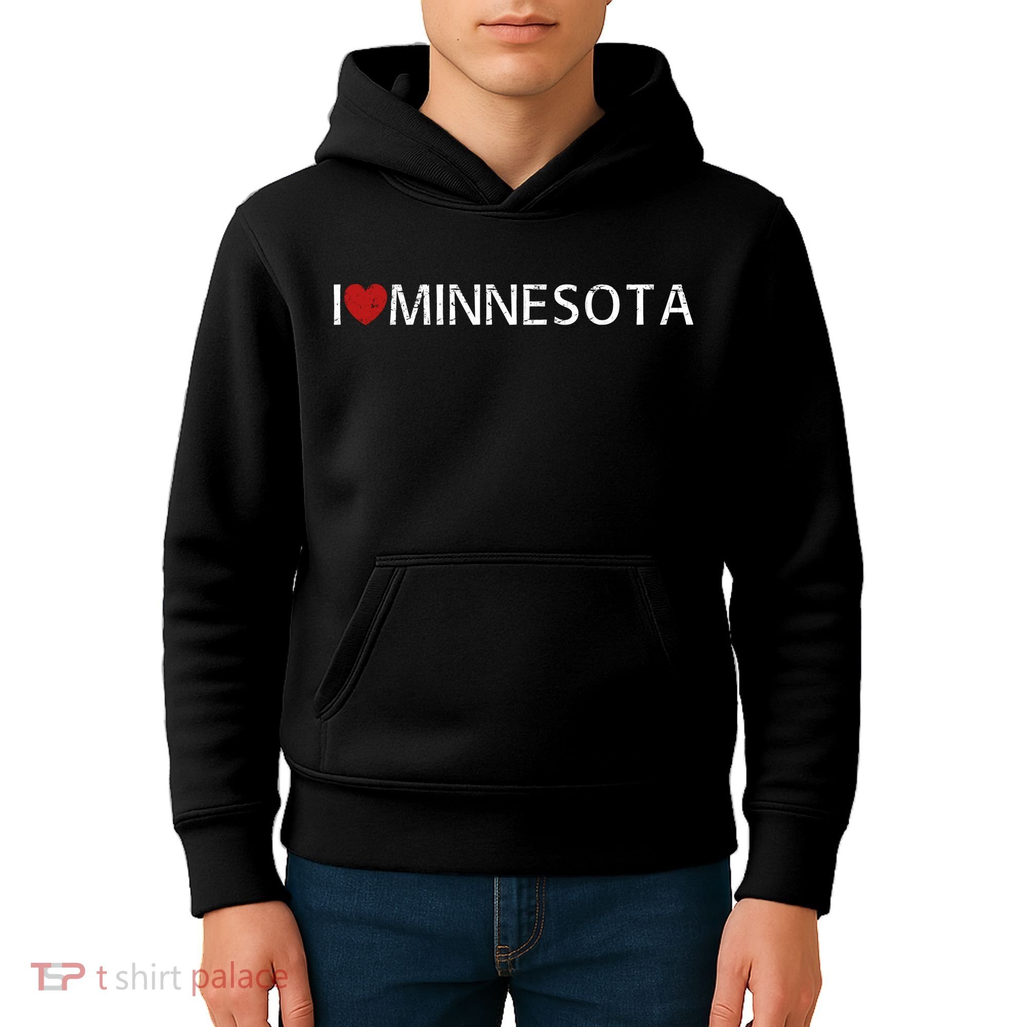I Love Minnesota Kids Hoodie