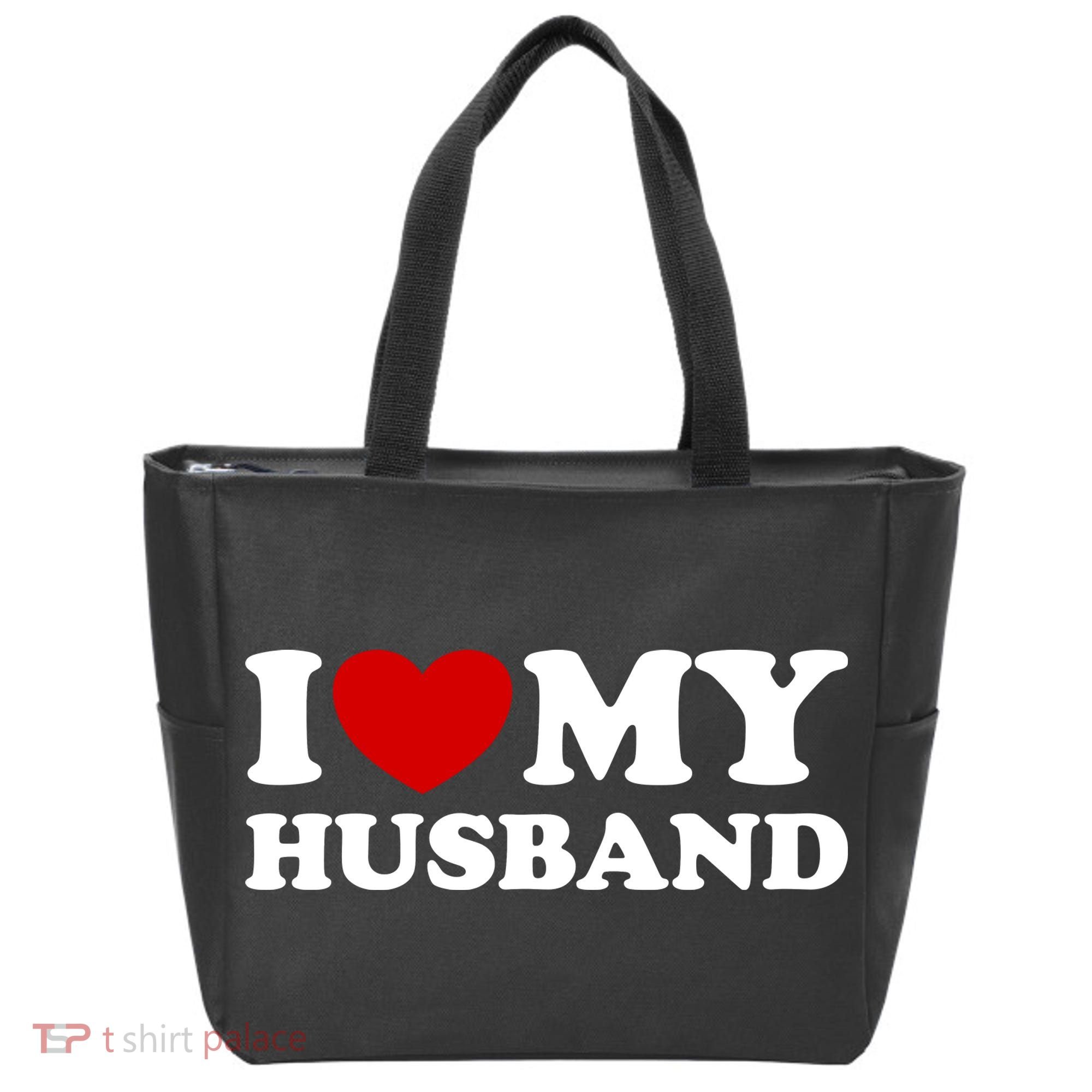 I Love My Husband Tote Bag