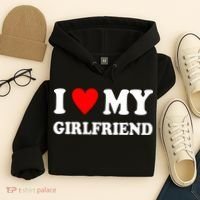 I Love My Girlfriend Heart Boyfriend Couples Hoodie thumb 4
