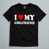 I Love My Girlfriend Heart Boyfriend Couples T-Shirt thumb 5