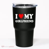 I Love My Girlfriend Heart Boyfriend Couples Tumbler thumb 0