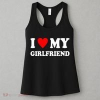 I Love My Girlfriend Heart Boyfriend Couples Women's Tank Top thumb 3