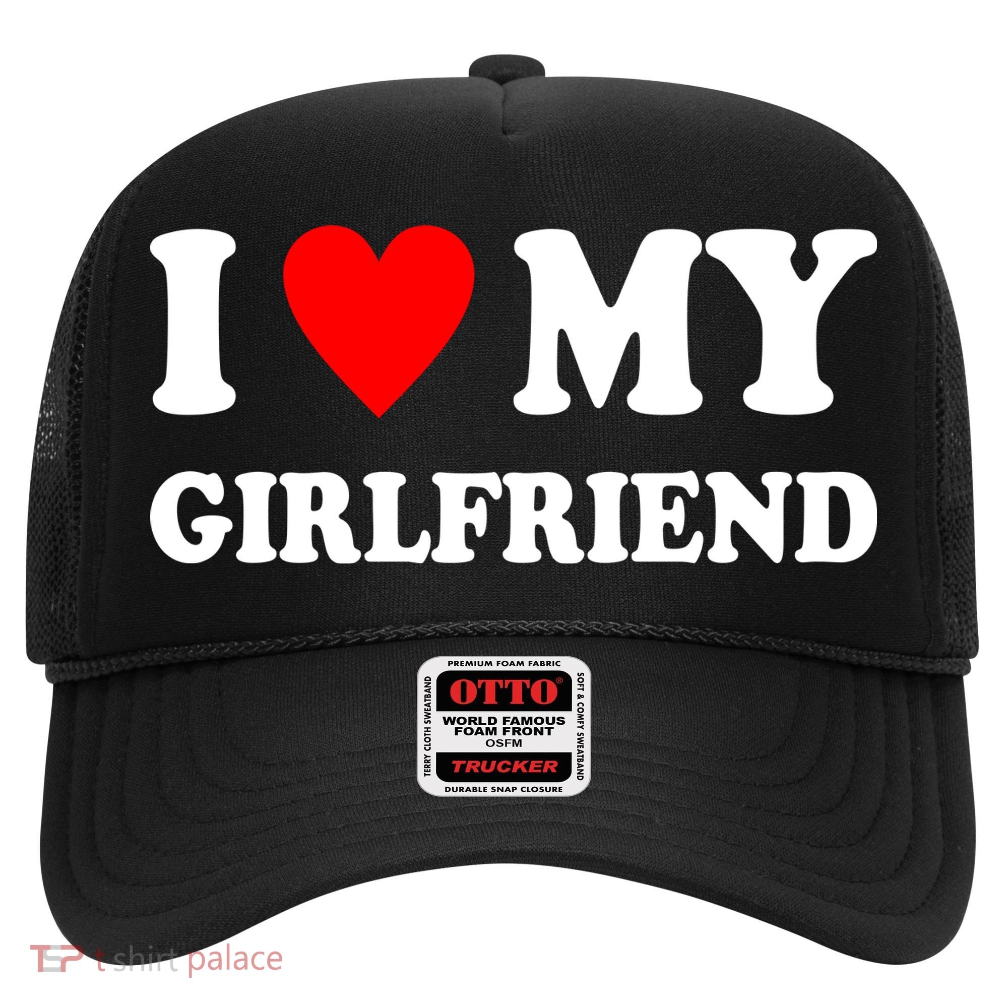 I Love My Girlfriend Heart Boyfriend Couples Hat