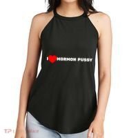 I Love Mormon Pussy Shirt Funny Meme Women's Perfect Tri Rocker Tank thumb 2