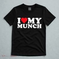 I Love My Munch I Heart My Munch For Munching Lover T-Shirt thumb 5
