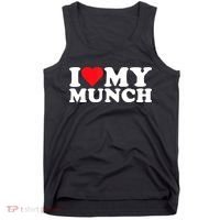 I Love My Munch I Heart My Munch For Munching Lover Tank Top thumb 0