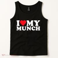 I Love My Munch I Heart My Munch For Munching Lover Tank Top thumb 2
