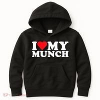 I Love My Munch I Heart My Munch For Munching Lover Kids Hoodie thumb 0