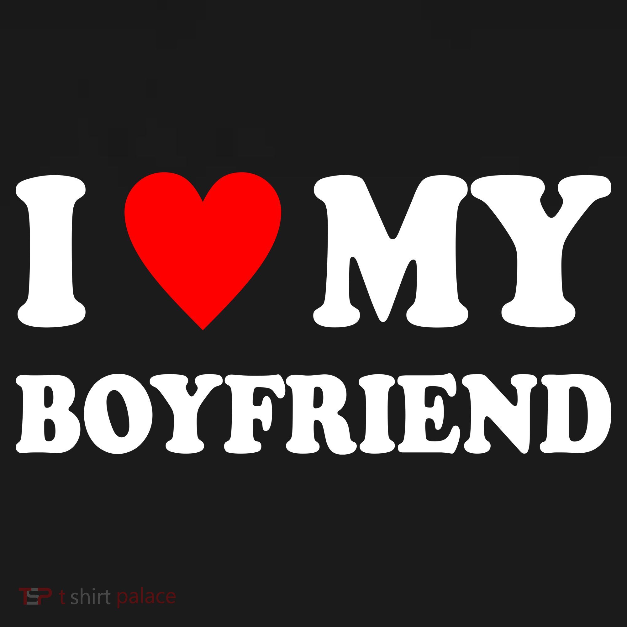 I Love My Boyfriend Heart Girlfriend Couples Ornament