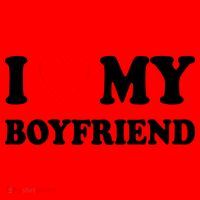 I Love My Boyfriend Heart Girlfriend Couples Santa Hat thumb 1