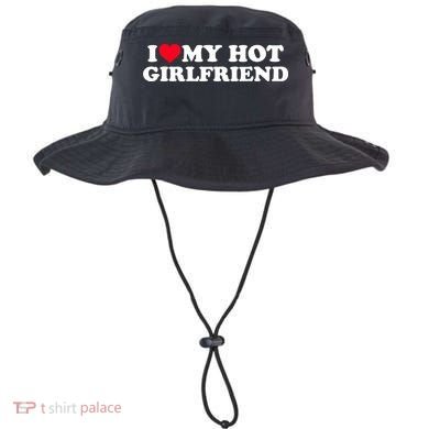 I Love My Hot Girlfriend Gift For Boy Bucket Hat