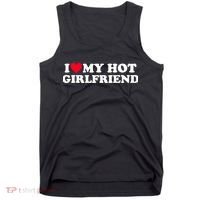 I Love My Hot Girlfriend Gift For Boy Tank Top thumb 0