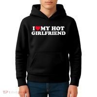 I Love My Hot Girlfriend Gift For Boy Kids Hoodie thumb 4