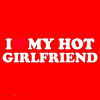 I Love My Hot Girlfriend Gift For Boy Santa Hat thumb 1