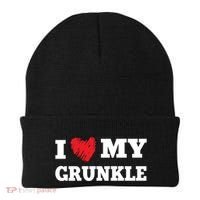 I Love My Grunkle Favorite Family Member Valentines Gift Beanie thumb 0